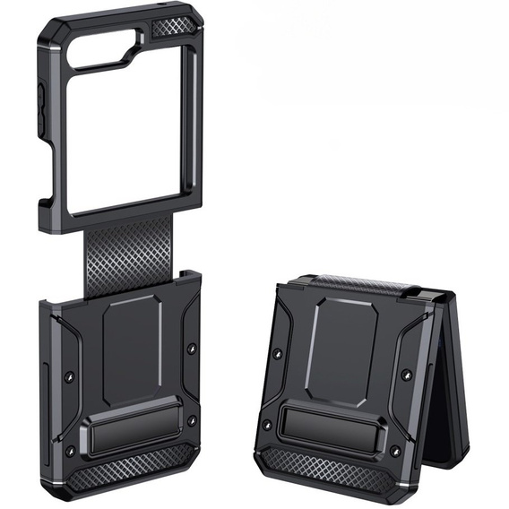 Чoхол до Samsung Galaxy Z Flip 5 5G, Dual-Layer Armor, чорний