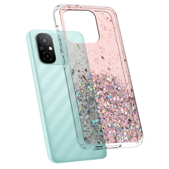 Чoхол до Xiaomi Redmi 12C, Glittery, рожевий