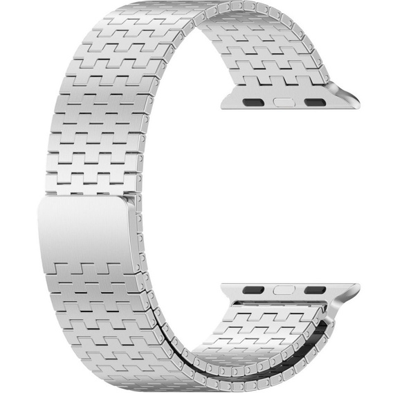 Стальной браслет для Apple Watch 1/2/3/4/5/6/7/8/SE/ULTRA 42/44/45/49 MM - серебряный