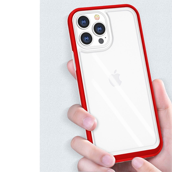 Чехол ERBORD Hybrid Frame для iPhone 13 Pro, Красный