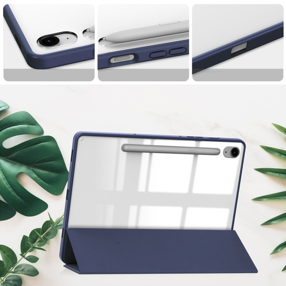 Чохол для Samsung Galaxy Tab S10 Lite / S10 FE / S9 FE, Smartcase Hybrid, з місцем для стилуса, темно-синій