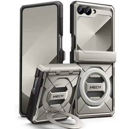 Бронированный чехол для Samsung Galaxy Z Flip 4 5G, держатель TONGATE Clip, черный