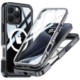 Чохол для iPhone 16 Pro Max, Shockproof, зі склом, для MagSafe, чорний