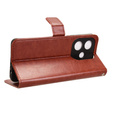 Откидной чехол для Oppo A40 / Oppo A40m, Crazy Horse Wallet, коричневый