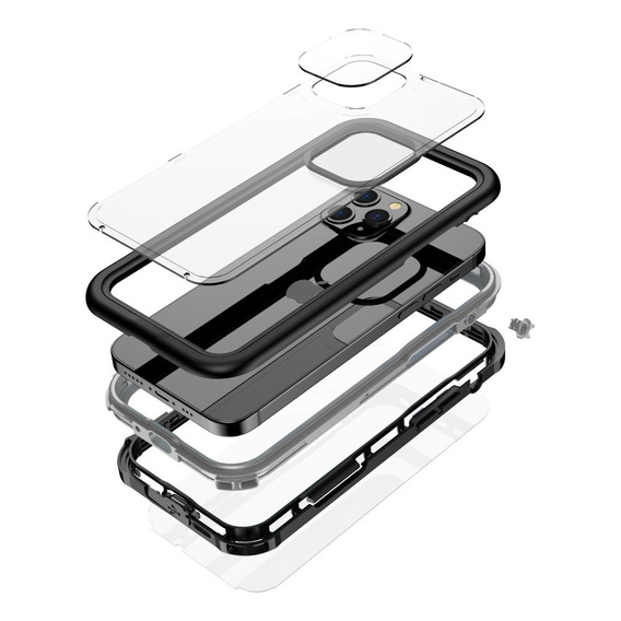 Водонепроницаемый чехол IP67 Case для iPhone 12 Pro Max- Black