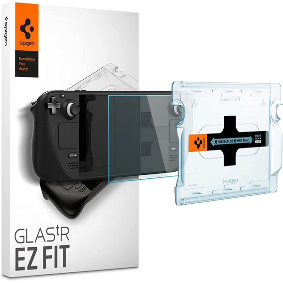 SPIGEN 2x Закаленное стекло для Steam Deck, Glas.TR EZ Fit