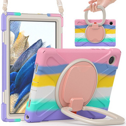 Детский чехол для Samsung Galaxy tab A8 10.5 SM-X200 SM-X205, бронированный с ремешком, синий