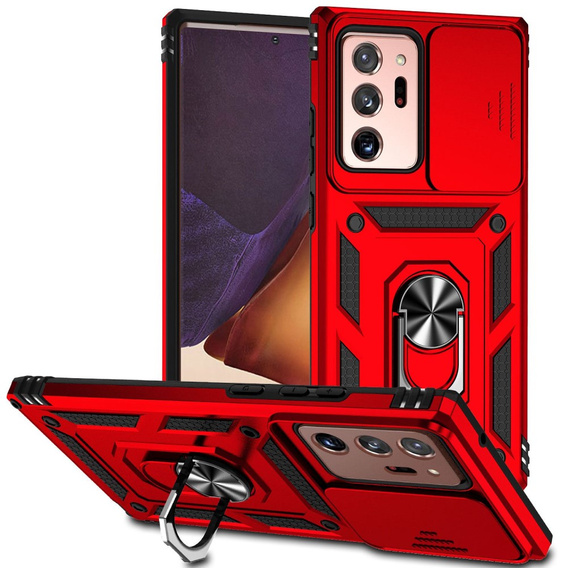 Чехол NOX Camera Slide Samsung Galaxy Note 20 Ultra, CamShield Slide, красный