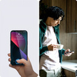 SPIGEN Скло з рамкою Glas.TR Privacy до iPhone 13 / 13 Pro
