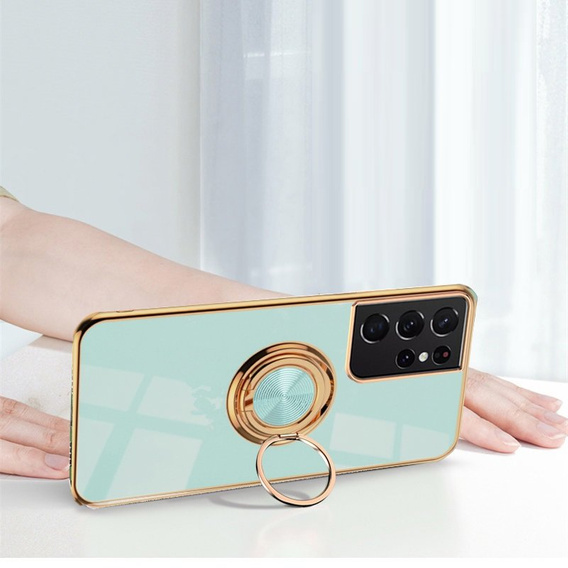 Чoхол до Samsung Galaxy S22 Ultra, Electro Ring, м'ятний 