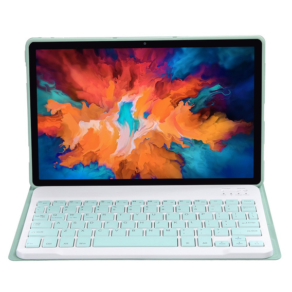 Чехол + клавиатура Lenovo Tab P11 J606F / P11 5G J607Z, светло-зеленый