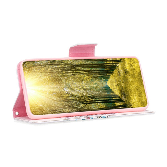 Откидной чехол для Xiaomi Redmi 12C, Wallet, colorful tree, белый