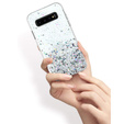 Чехол до Samsung Galaxy S10 Plus, Glittery, прозрачный