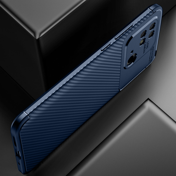 Чoхол до Xiaomi Redmi 10C, Carbon Gel, темно-синій 