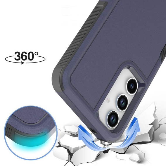Броньований чохол для Samsung Galaxy A55 5G, Dual Shockproof, темно-синій