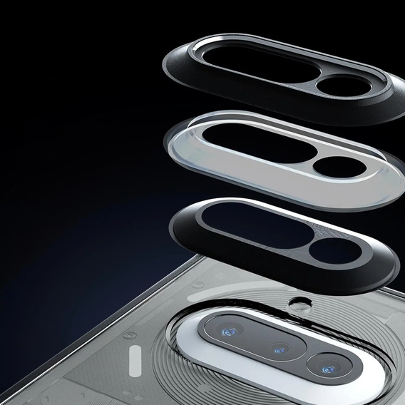 Чехол до Nothing Phone 3A, Fusion Hybrid, прозрачный / черный