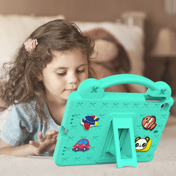 Дитячий чохол для планшета iPad mini 7.9" 2019/2015/2014/2013/2012 (5/4/3/2/1 gen.), Cute Patterns, з підставкою, зелений