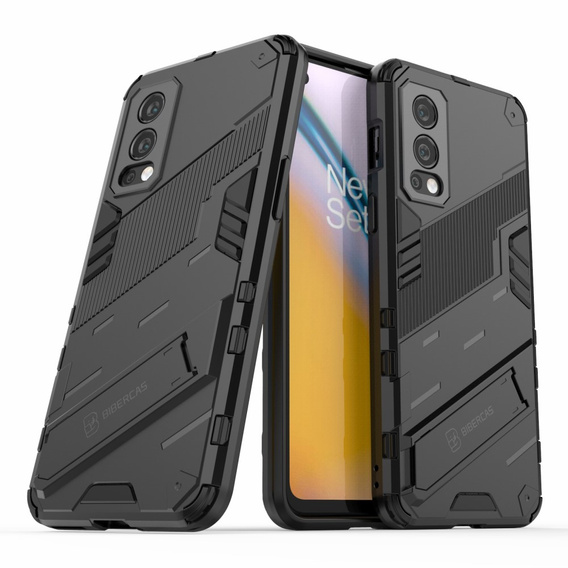 Чехол для OnePlus Nord 2 5G, Military kickstand, синий