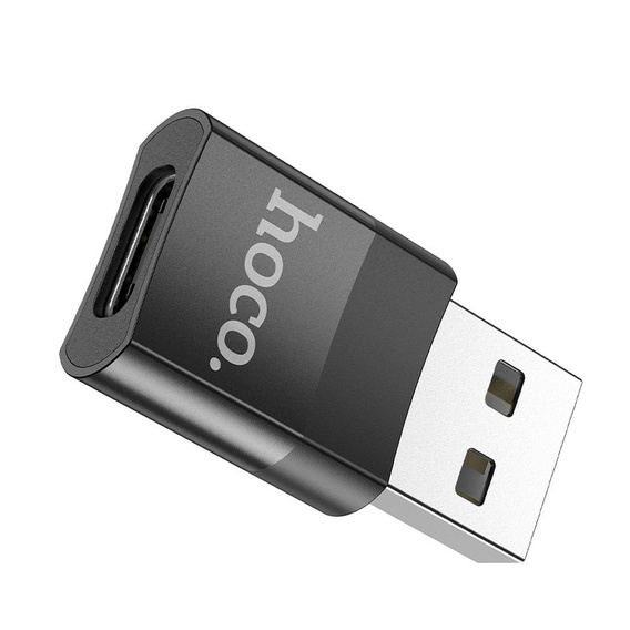 Адаптер HOCO-USB-C TYPE-C на USB - A, Black