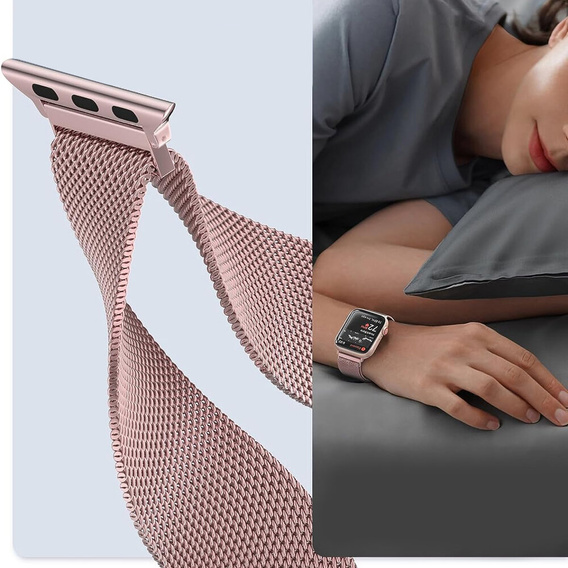 Браслет Milanese для Apple Watch  1/2/3/4/5/6/7/SE (42/44MM) - Rose Gold