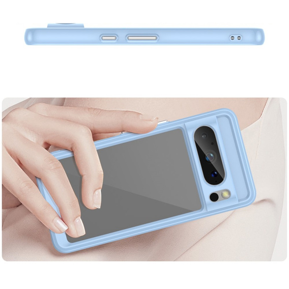 Чехол для Google Pixel 8 Pro, Fusion Hybrid, прозрачный / синий