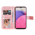 Откидной чехол для Samsung Galaxy A33 5G, Mandala Flower, розовый rose gold
