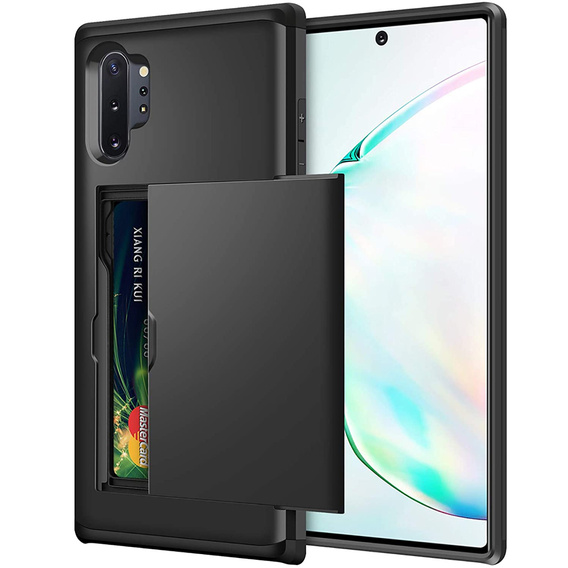 Чoхол до Samsung Galaxy Note 10+ Plus, Sliding Card Holder, чорний