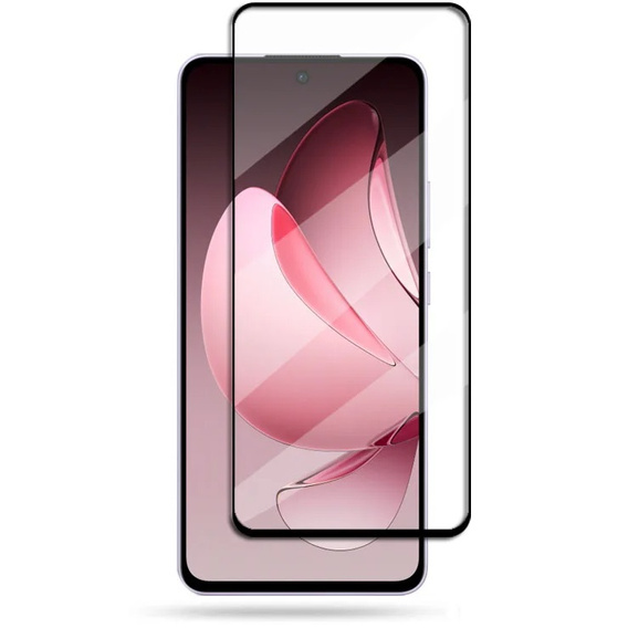 3D загартоване скло для Oppo Reno 13F / Oppo Reno 13FS, чорна рамка