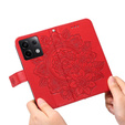 Чохол-книжка для Xiaomi Redmi Note 13 Pro 5G, Mandala, червоний