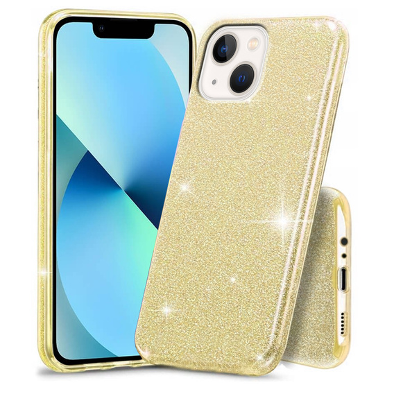 Чехол Glitter Case до iPhone 13 Mini, Gold