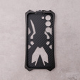 Бронированный чехол для Samsung Galaxy S23, Aluminum Alloy, чёрный