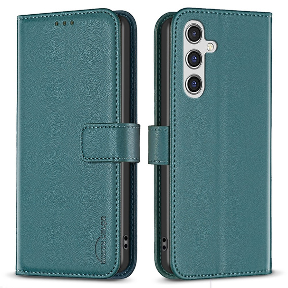 Чохол-книжка для Samsung Galaxy A55 5G,BINFEN Wallet, зелена