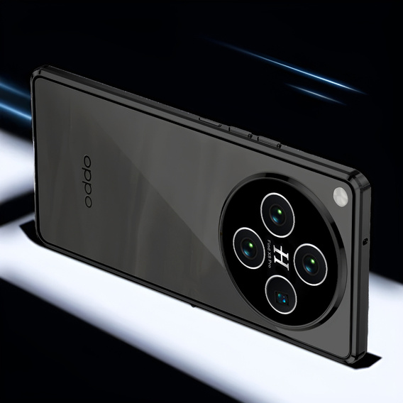 Чехол для Oppo Find X8 Pro, Magnetic Dual Glass, чёрный