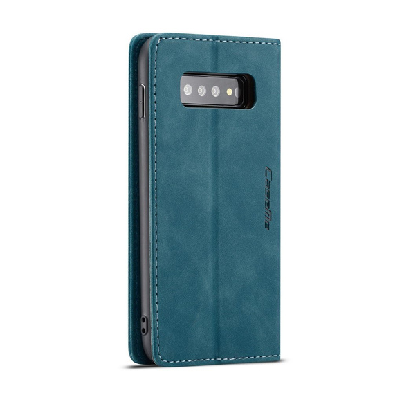 Чехол CASEME для Samsung Galaxy S10, Leather Wallet Case, синий