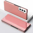 Чехол до Samsung Galaxy S21 FE, Clear View, розовый rose gold