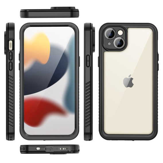 Водонепроникний чохол IP68 для iPhone 15 Plus, Redpepper, чорний