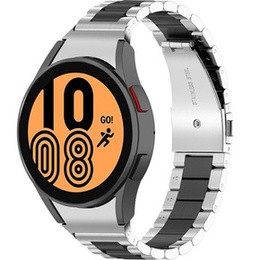 Браслет Stainless для  Samsung Galaxy Watch 4 / 4 Classic - Silver/Black