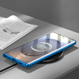 Чехол для Samsung Galaxy S25 Ultra, Magnetic Dual Glass, синий