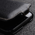 Чехол MELKCO с флипом для iPhone 13 Pro, кожа, флип, чёрный