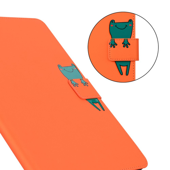 Чохол для Lenovo Tab M10 Plus 10.6 Gen 3, з клапаном, animal, помаранчевий