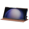 Чохол-книжка для Samsung Galaxy S23 Ultra, ERBORD Retro, коричневий