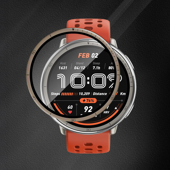 2x Гібридне скло ERBORD для Amazfit Active 2