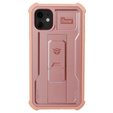 Броньований чохол для iPhone 11, Dexnor Full Body, рожевий rose gold