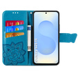 Откидной чехол для Samsung Galaxy S25 FE, Butterfly, синий
