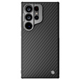 Чохол для Samsung Galaxy S24 Ultra, броньований Nillkin, Carboprof Case, для Magsafe, чорний