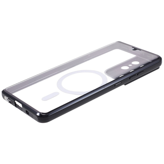 Магнітний чохол Dual Glass MagSafe для Samsung Galaxy S21 Ultra, чорний
