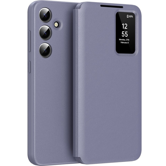Фліп-чохол для Samsung Galaxy S24+ Plus, Smart View Wallet, фіолетовий