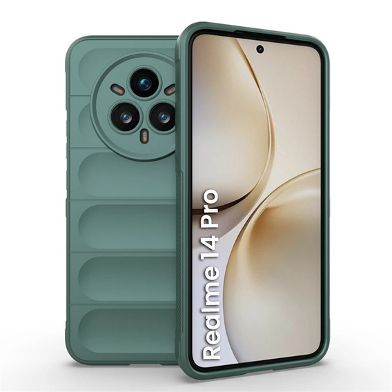 Чoхол до Realme 14 Pro 5G, Gaming Shockproof, зелений