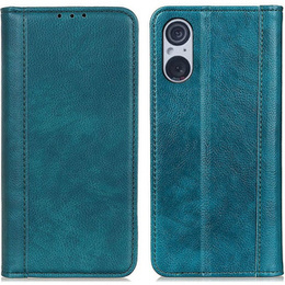 Чoхол до Sony Xperia 5 V, Wallet Litchi Leather, зелений