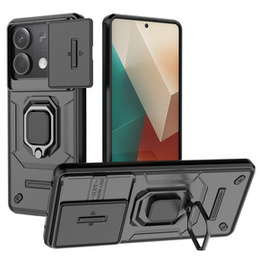 Чохол для Xiaomi Redmi Note 13 5G, KickStand Camera Lens, чорний